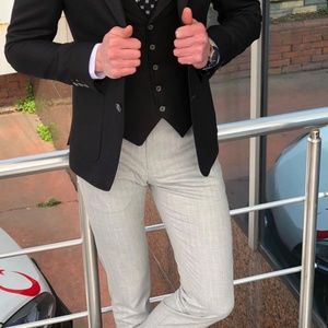 Moda Crise Slim Fit Suit Jacket and Vest